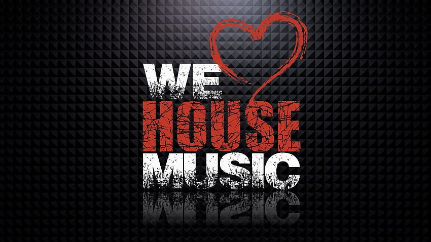 I Love House Music background HD wallpaper