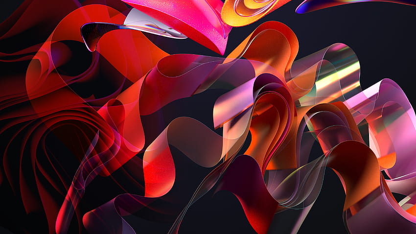 Multicolored Artistic Digital Art Windows 11 Black Background Windows 11 HD wallpaper