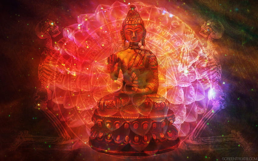 Buda, Buda Neon papel de parede HD