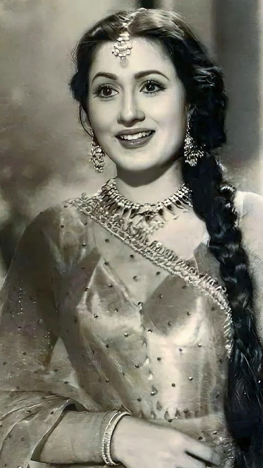 Madhubala, actriz de bollywood fondo de pantalla del teléfono