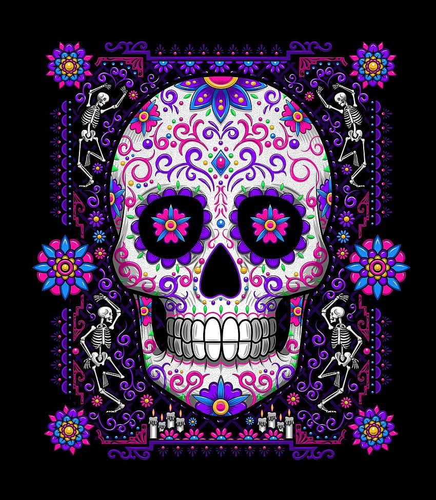 Skull, cultura, mexico HD phone wallpaper