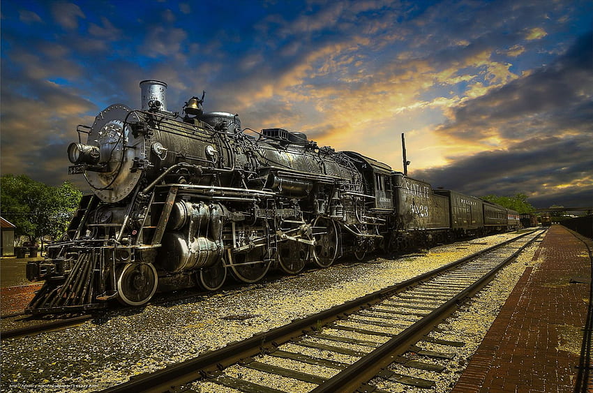 Steam train railway station [] for your , Mobile & Tablet. Explore Train . Train Background , Railroad Screens, Railroad for Computers HD wallpaper