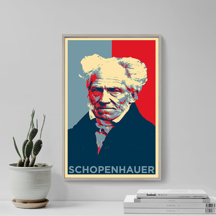 Arthur Schopenhauer Original Art Print Poster Gift. Etsy New Zealand HD phone wallpaper