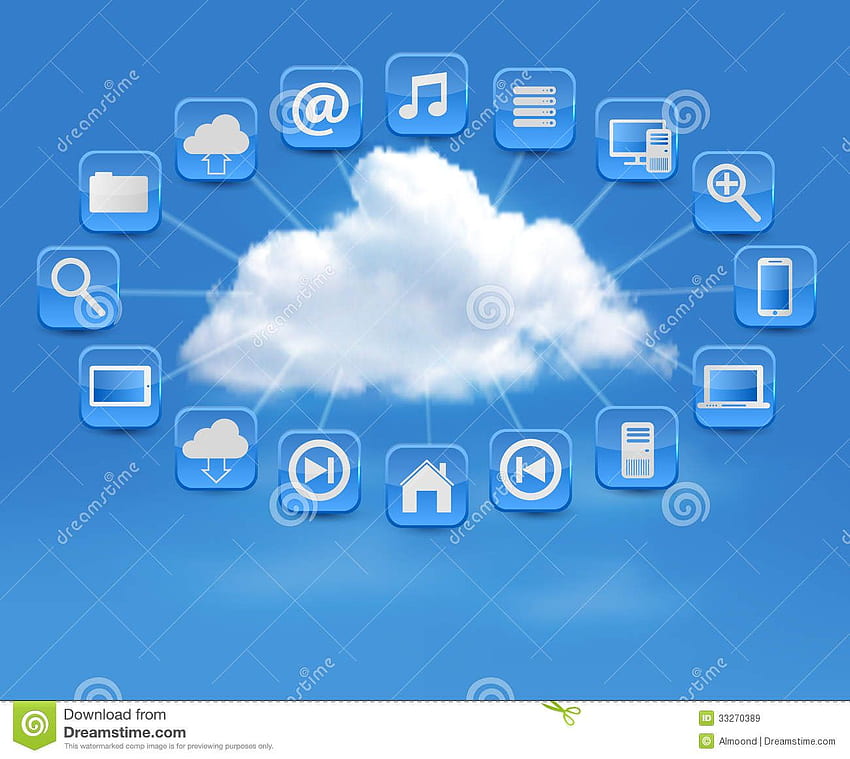 Tło przetwarzania w chmurze. Przetwarzanie, przetwarzanie w chmurze i tło obliczeniowe, technologia chmury Tapeta HD