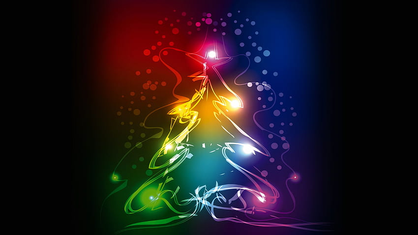 Christmas tree, Abstract, Colorful, , Celebrations, 3840 X 2160 Christmas HD wallpaper