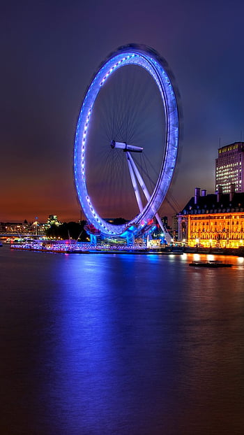Download London Eye Sparkles In Purple Wallpaper  Wallpaperscom