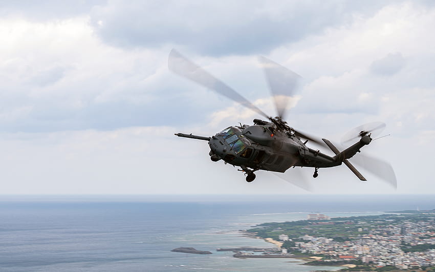 Sikorsky HH-60 Pave Hawk, Helikopter Pencarian dan Penyelamatan, HH-60, Angkatan Udara AS, Helikopter Militer, Helikopter AS Wallpaper HD