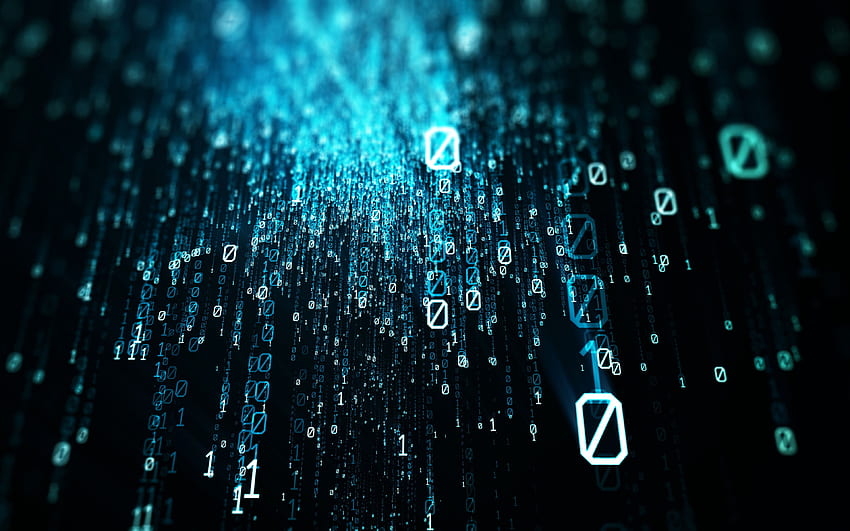 binary code, , computer code, programming, zeroes and units, digital art, binary digits for with resolution . High Quality HD wallpaper