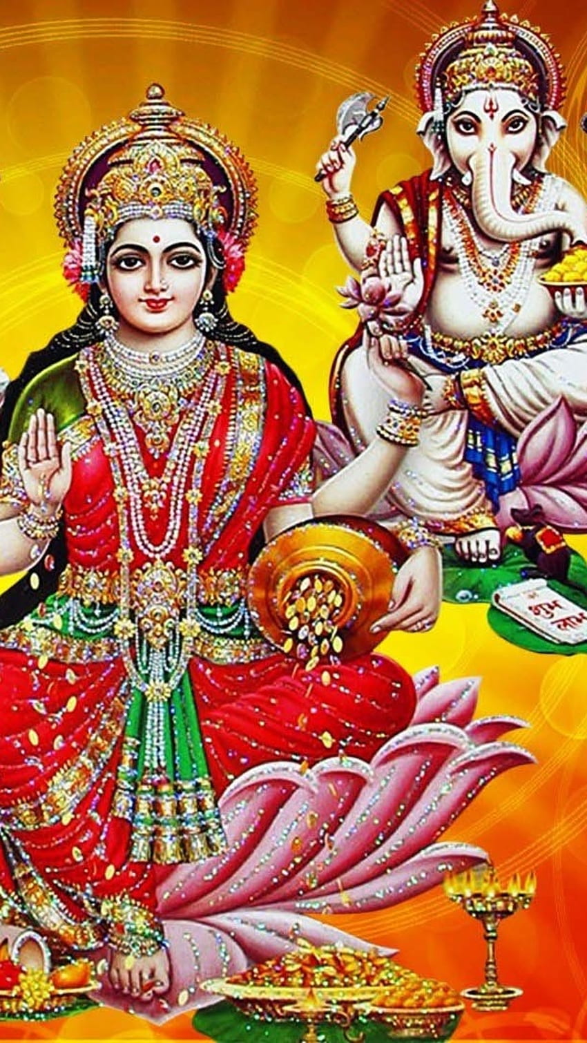 Laxmi Ganesh, Laxmi Devi HD phone wallpaper | Pxfuel