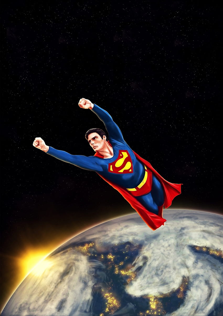 Класически плакат, Супермен, филм, изкуство HD тапет за телефон