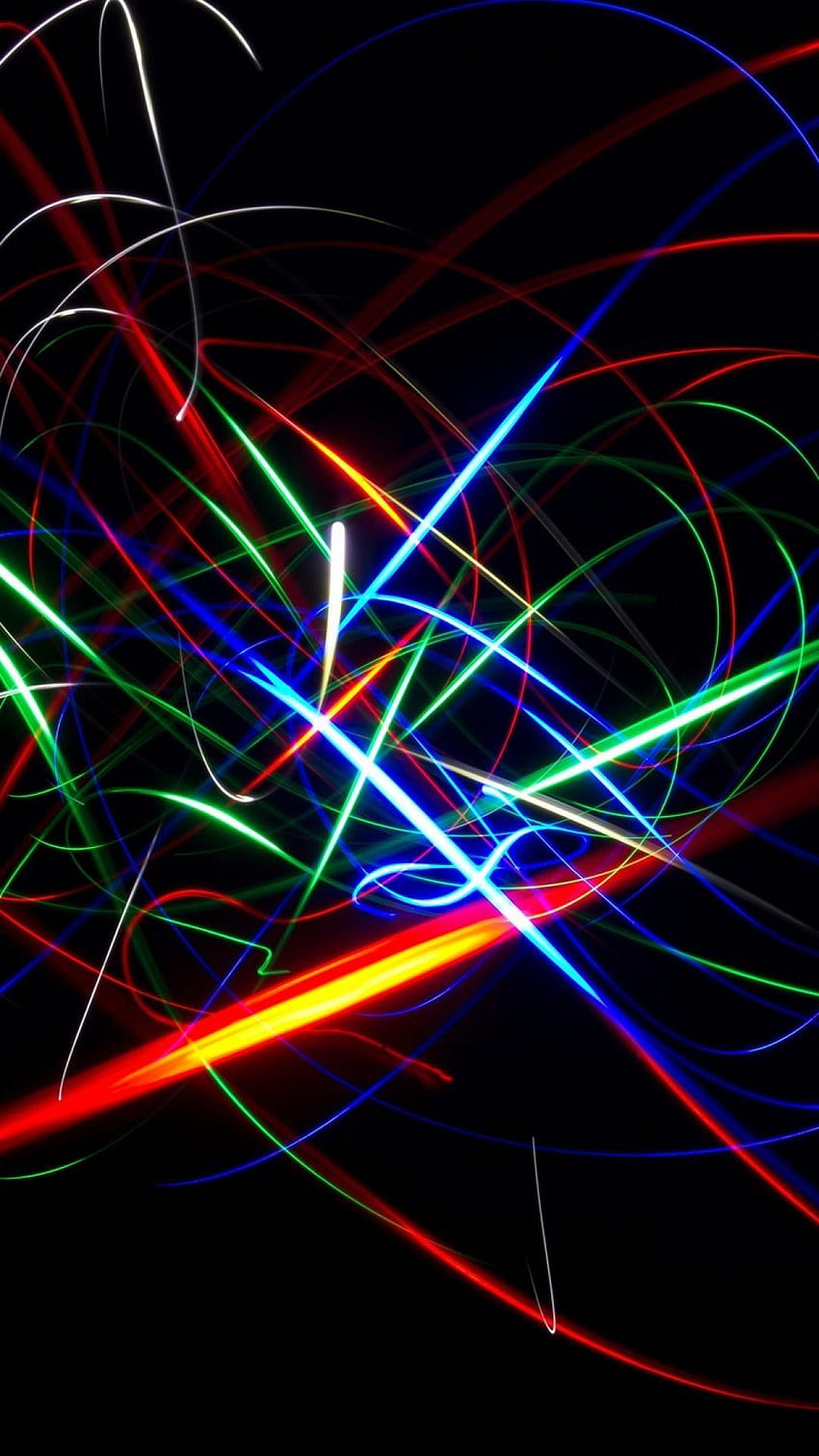 Lichtspur-Hintergrund. Schroffe Spur, abstraktes Licht HD-Handy-Hintergrundbild
