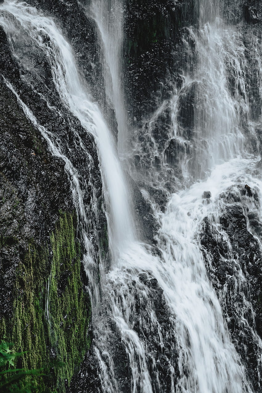 Nature, Water, Rock, Waterfall, Break, Precipice, Creek, Brook HD phone wallpaper