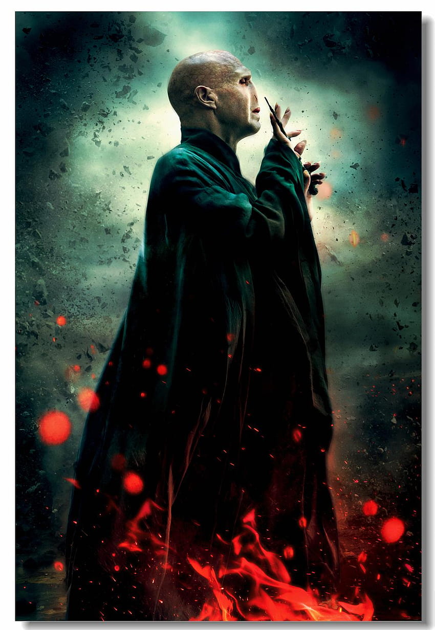 Niestandardowe wydruki ścienne na płótnie plakat Voldemorta HP7 insygnia śmierci naklejka ścienna Ralph Fiennes dekoracja jadalni. Naklejki na ścianę. -AliExpress Tapeta na telefon HD