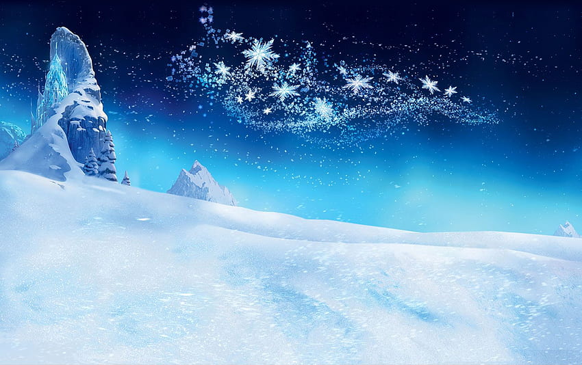 Disney La Reine des Neiges, Château de la Reine des neiges Fond d'écran HD