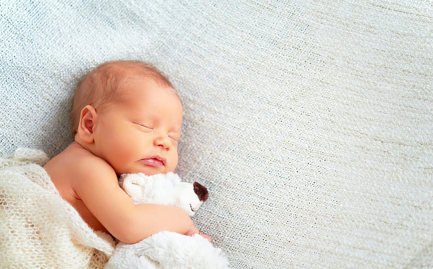 Uyuyan bebek, oyuncak, beyaz, bebek, çocuk, copil, uyku HD duvar kağıdı