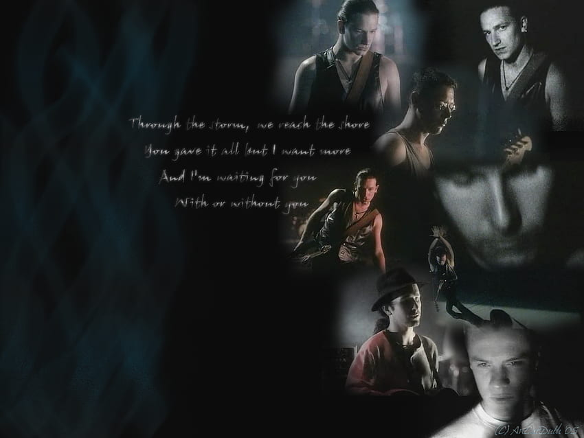 w/ lyrics from U2's song With or Without You. Created by Max the Hitman. My favorite music, Music book, Film music books HD wallpaper