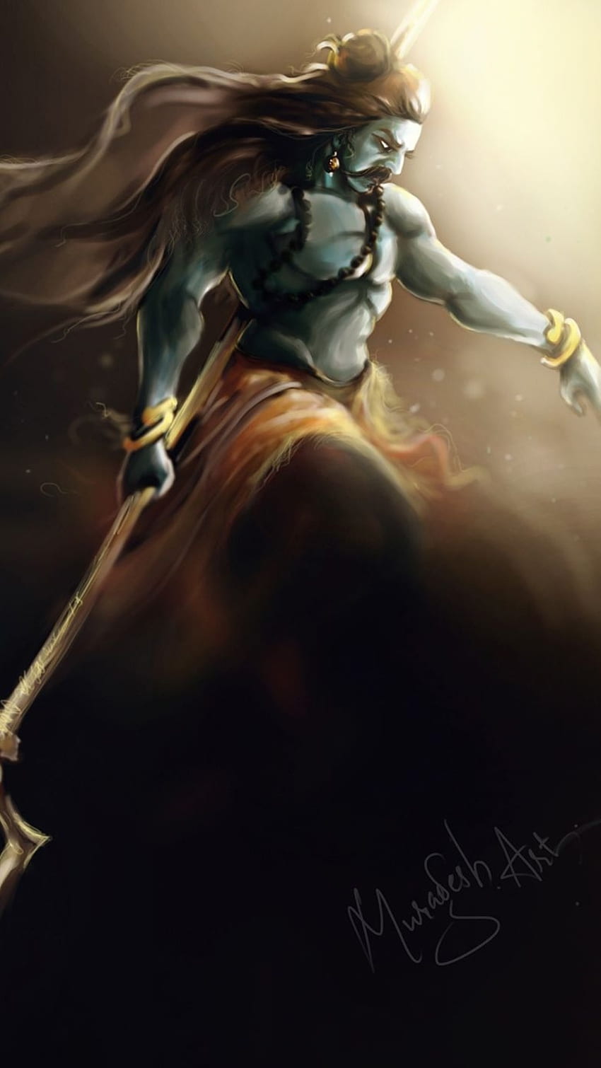 Mahakal Live, Angry, Lord Shiva, painting HD phone wallpaper | Pxfuel