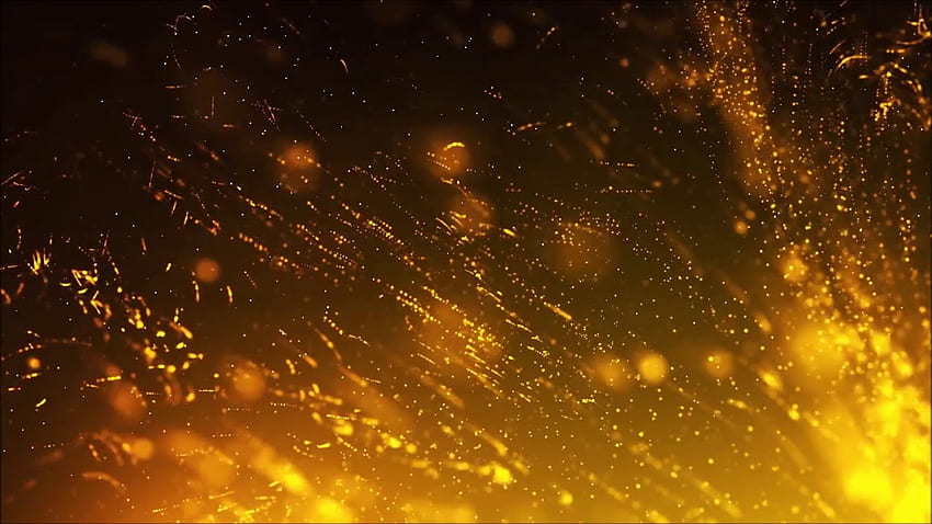 ゴールデン ダスト粒子 - サンストーム アニメーション。 リラックス スクリーンセーバー/ 高画質の壁紙