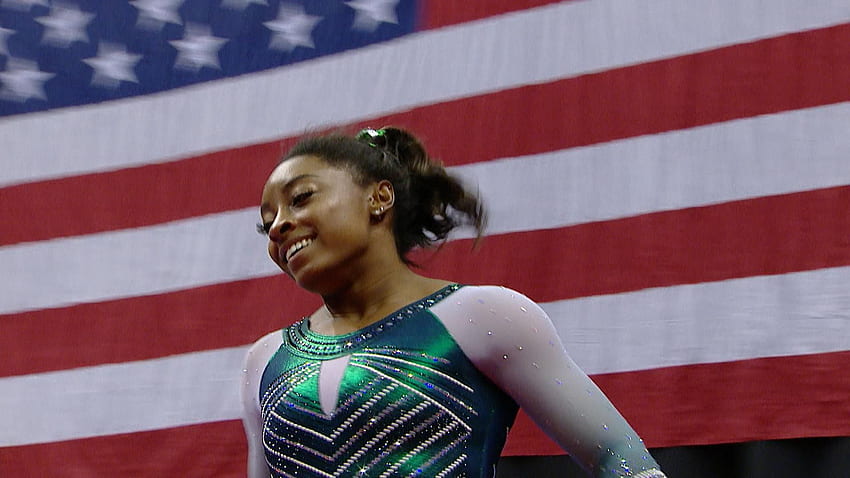 Simone Biles makes historic beam dismount at U.S. Gymnastics Championships HD wallpaper