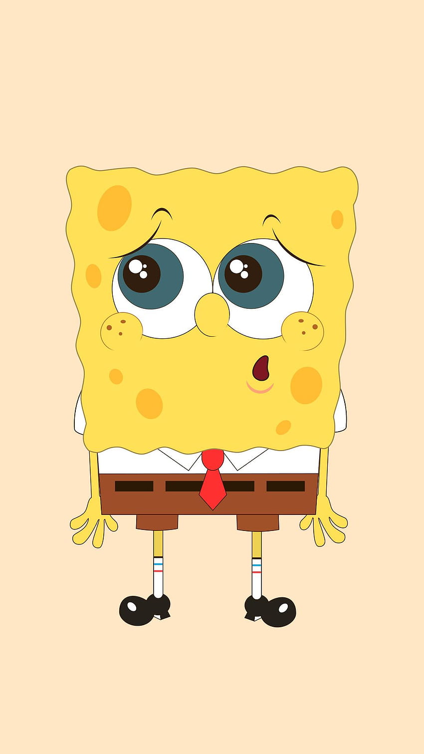 Download Sad Spongebob Slouching Wallpaper