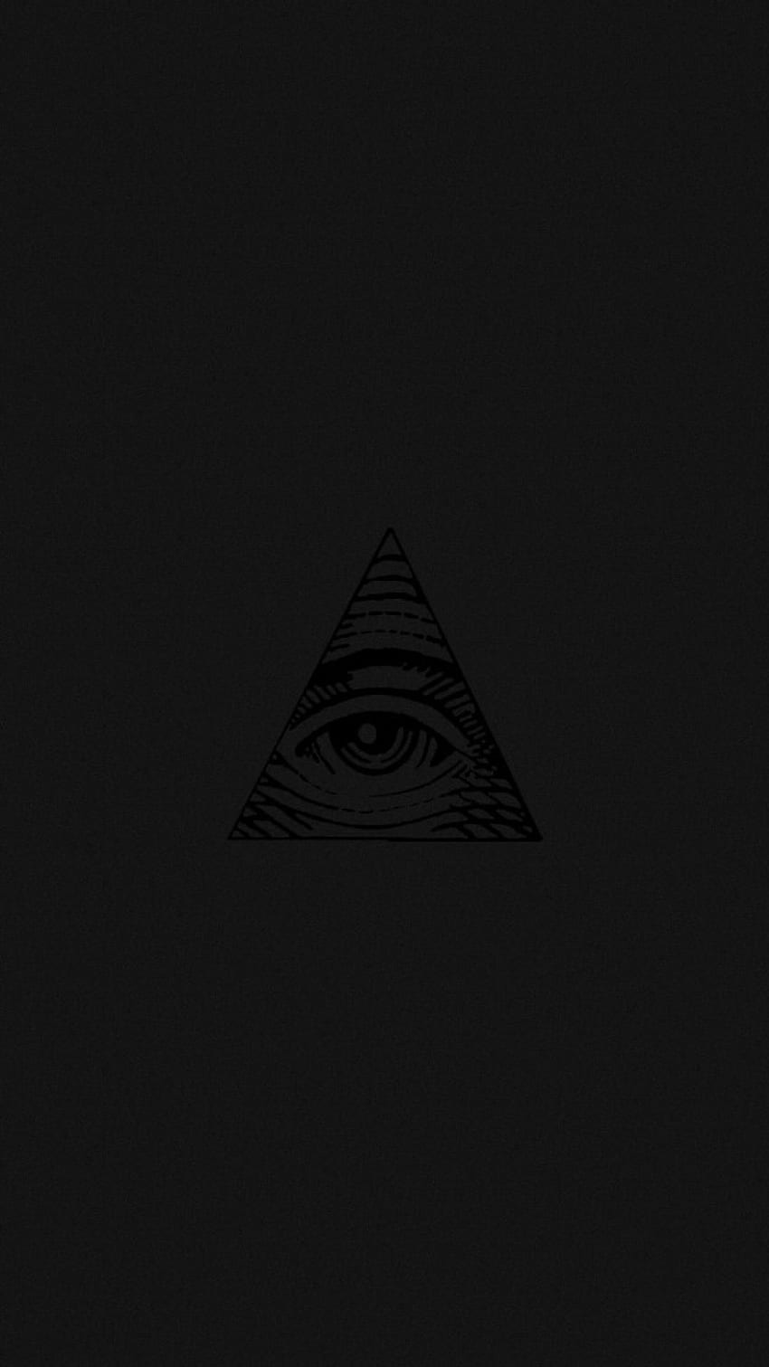 Triángulo Illuminati publicado, Negro Illuminati fondo de pantalla del teléfono