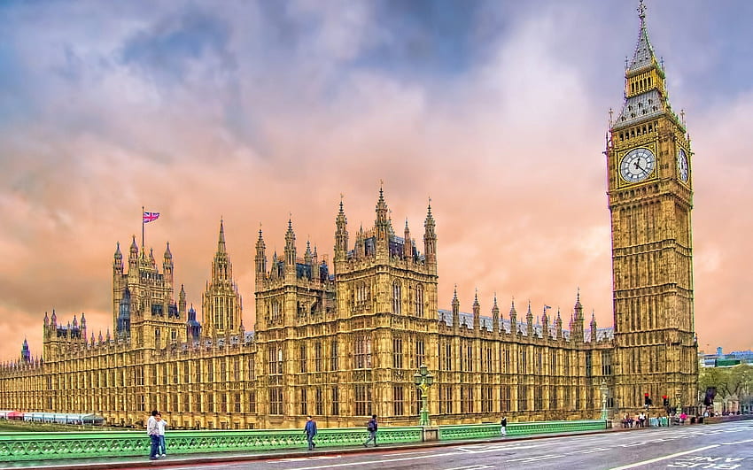 Inglaterra, Big Ben, parlamento, ponte, Londres, Reino Unido para com resolução. Alta qualidade papel de parede HD