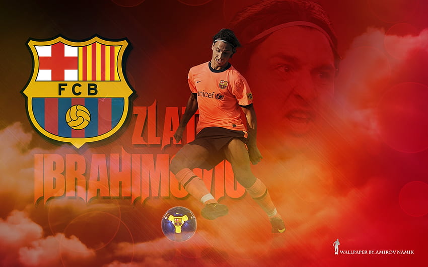 Zlatan Ibrahimović, barcelona, zlatan ibrahimovic, ibrahimovic, zlatan HD wallpaper