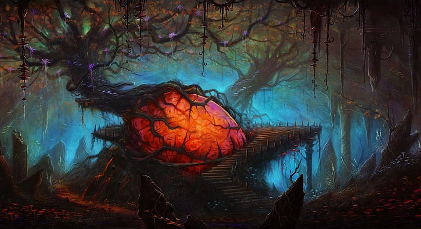 Fantasy Landscape Spooky Creepy Forest Dark . Dark fantasy landscape, Fantasy landscape, Dark fantasy landscape forests, 1980 X 1080 HD wallpaper