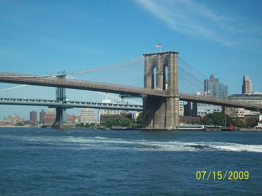 Brooklyn Bridge, new york, manhattan, brooklyn HD wallpaper