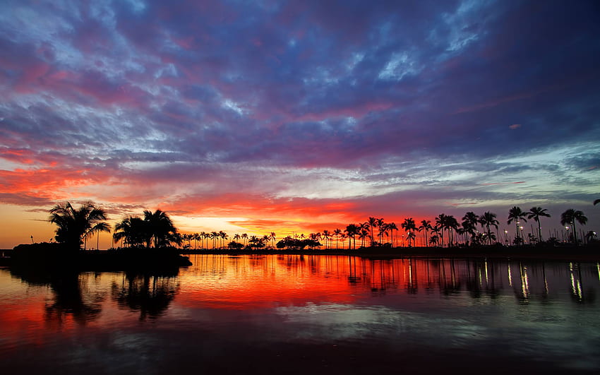 Hawaiian Sunset HD wallpaper