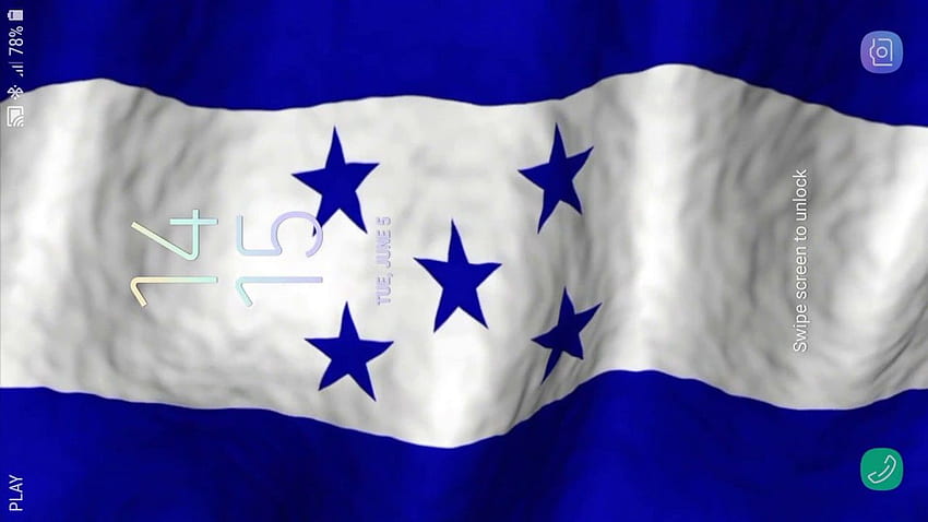 3D Honduras Flag Live HD wallpaper