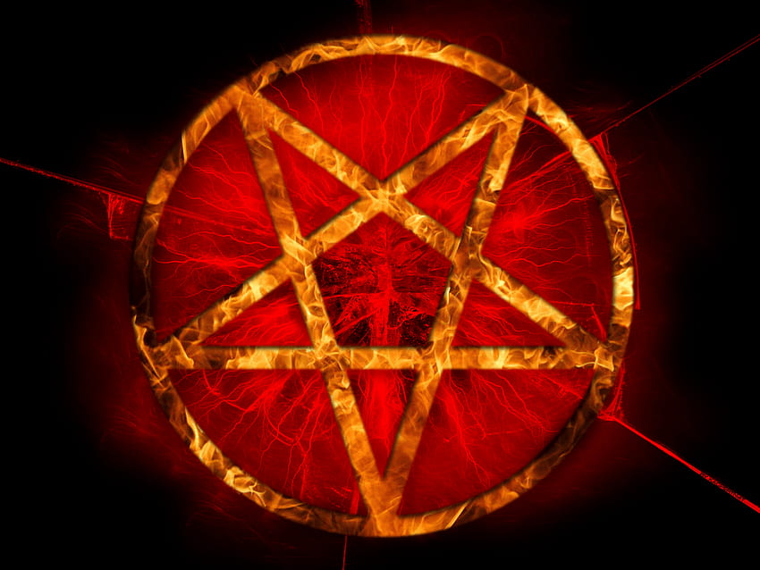 Pentagramme satanique, étoile satanique Fond d'écran HD
