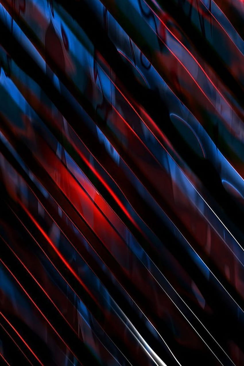 Abstrakte rote blaue 3D-Lichtlinien. Linien, abstraktes iphone, Licht 3D, blaue und rote Zusammenfassung HD-Handy-Hintergrundbild