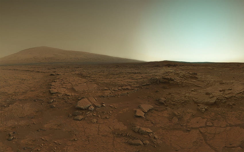 The surface of Mars, as seen by the Curiosity Rover. [] :, Mars Sunset HD wallpaper