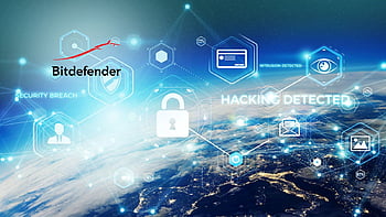 In this photo illustration the Romanian cybersecurity and anti-virus  software company Bitdefender logo seen displayed on a smartphone with USD  (United States dollar) currency in the background Stock Photo - Alamy