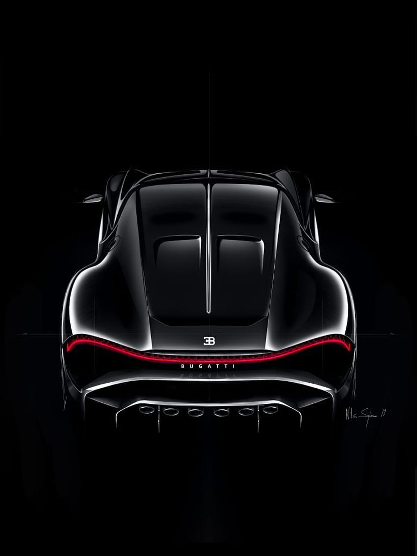 Bugatti La Voiture Noire - samochód w wysokiej rozdzielczości Tapeta na telefon HD