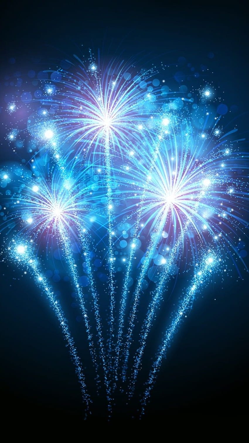 iPhone . Fireworks, Blue, Light, New Years Day, Event, Sky HD phone wallpaper