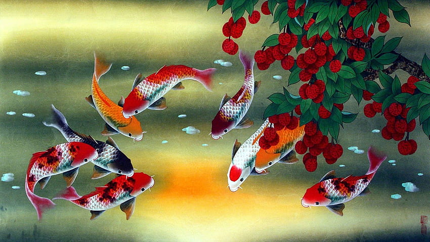 Koi Fish, Koi Fish Art HD wallpaper | Pxfuel