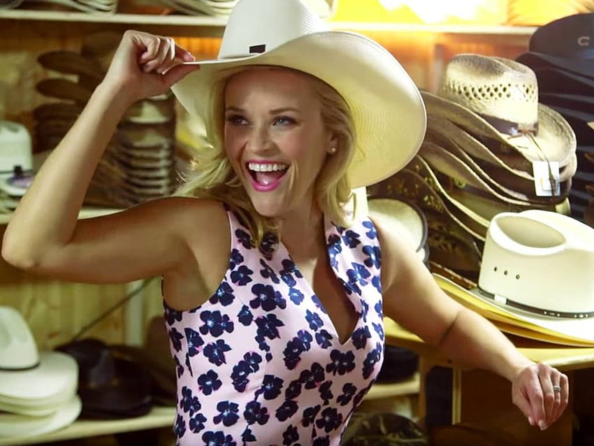 Reese Witherspoon - Cowgirl, Witherspoon, model, Reese Witherspoon, laugh, Reese, , 2016, beautiful, actress, cowboy hat HD wallpaper
