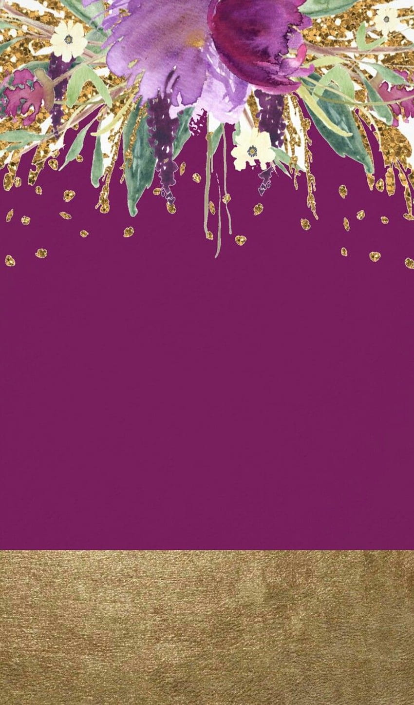 Purple and gold flowers. Fondos de pantalla bonitos, Fondos para iphone,  Fondo de pantalla móvil, Purple & Gold HD phone wallpaper | Pxfuel