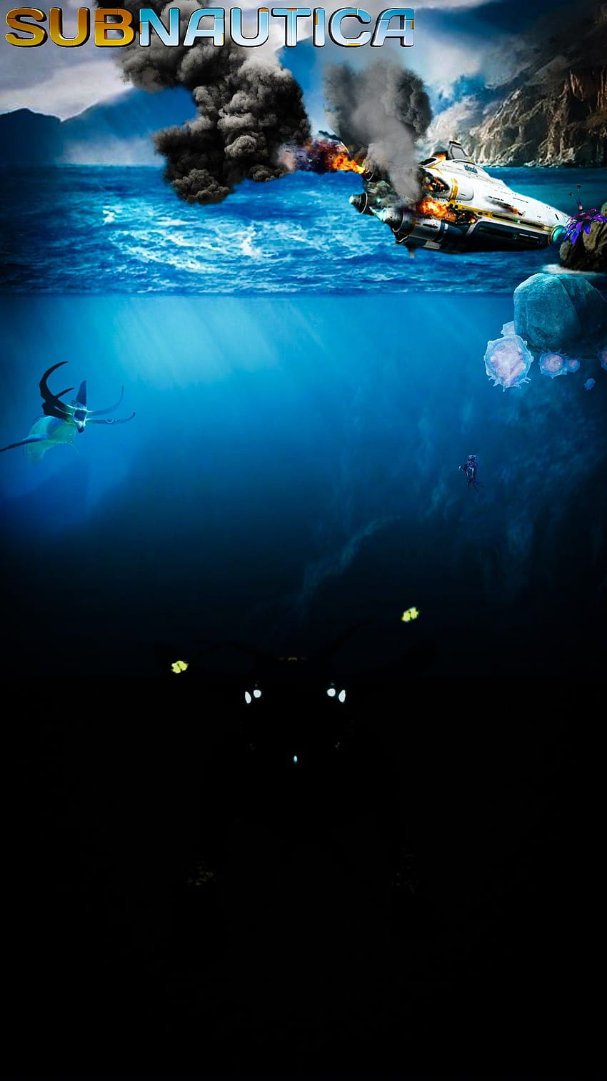 Subnautica sea emperor, aurora, sea emperor, swim HD phone wallpaper