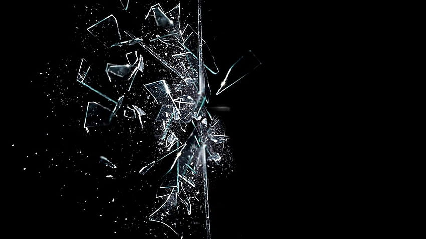 Счупено стъкло, разбито пукнатина, абстрактен прозорец боке модел HD тапет