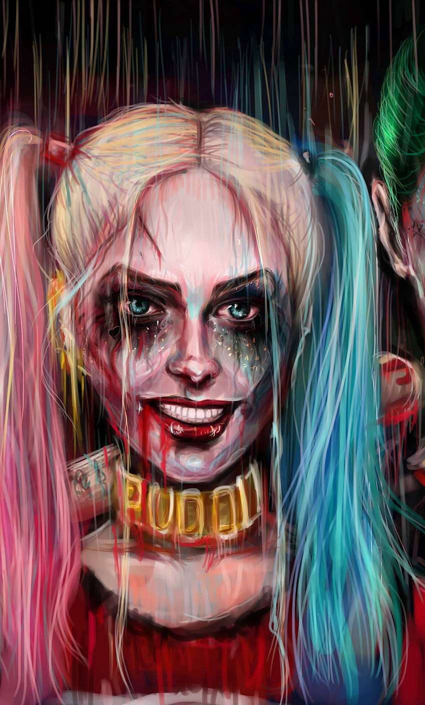 Harley Quinn Joker Painting Artwork HD phone wallpaper | Pxfuel