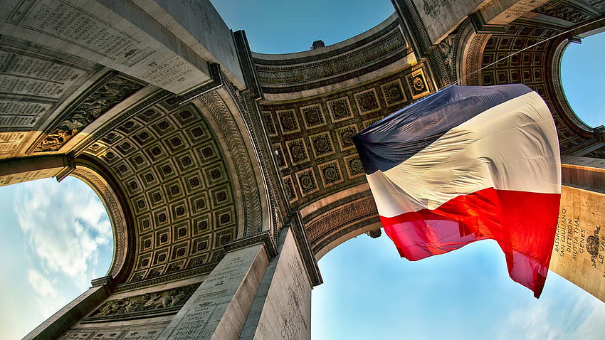 Arc De Triomphe Flag – Bing HD wallpaper