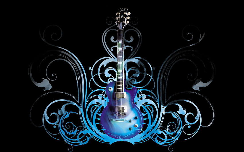 Китара, страхотна електрическа китара HD тапет