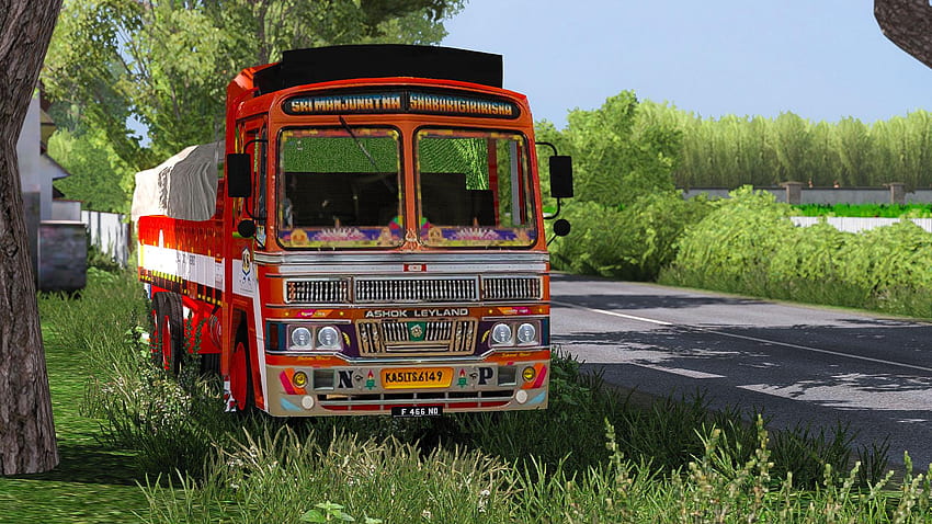 INDIAN ASHOK LEYLAND LORRY TRAFFIC BETA BUS -Euro Truck Simulator HD wallpaper