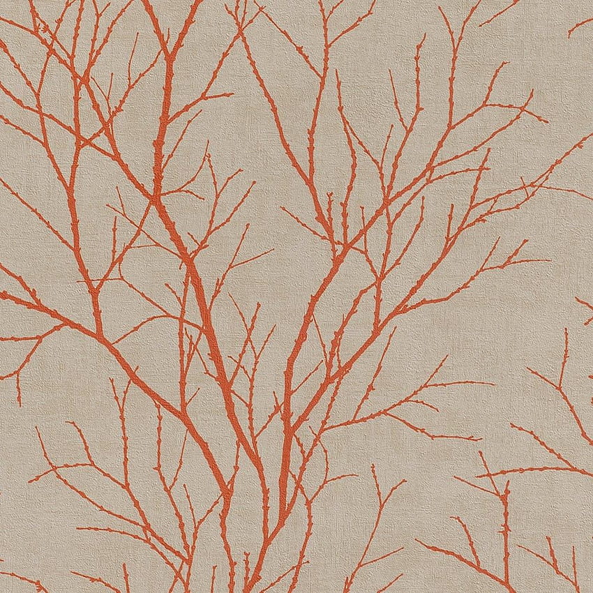 Rasch Rasch Twig Tree Branch Pattern Modern Non Woven Textured 455946 HD phone wallpaper