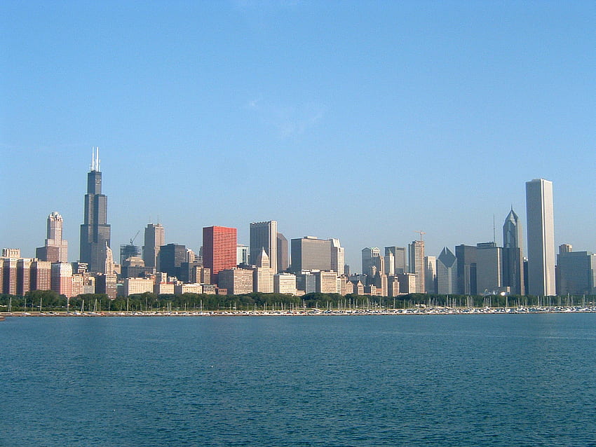 Chicago Skyline, Cityscape Daytime HD wallpaper