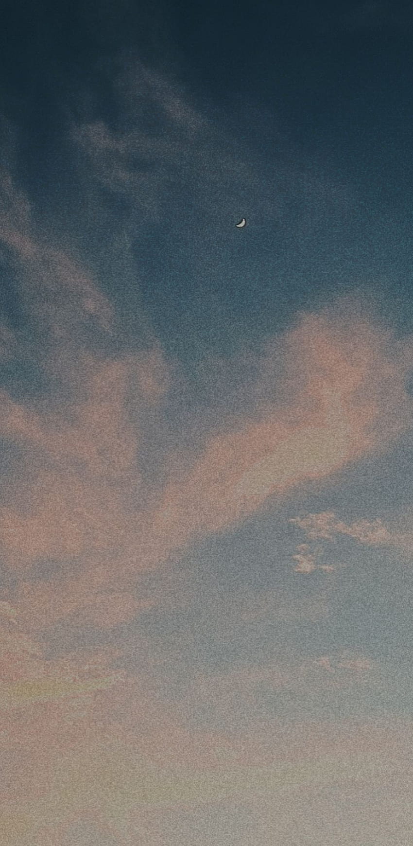 ท้องฟ้าสีพาสเทล ยามบ่าย บรรยากาศ เมฆ พระจันทร์ ฟ้า ม่วง วอลล์เปเปอร์โทรศัพท์ HD