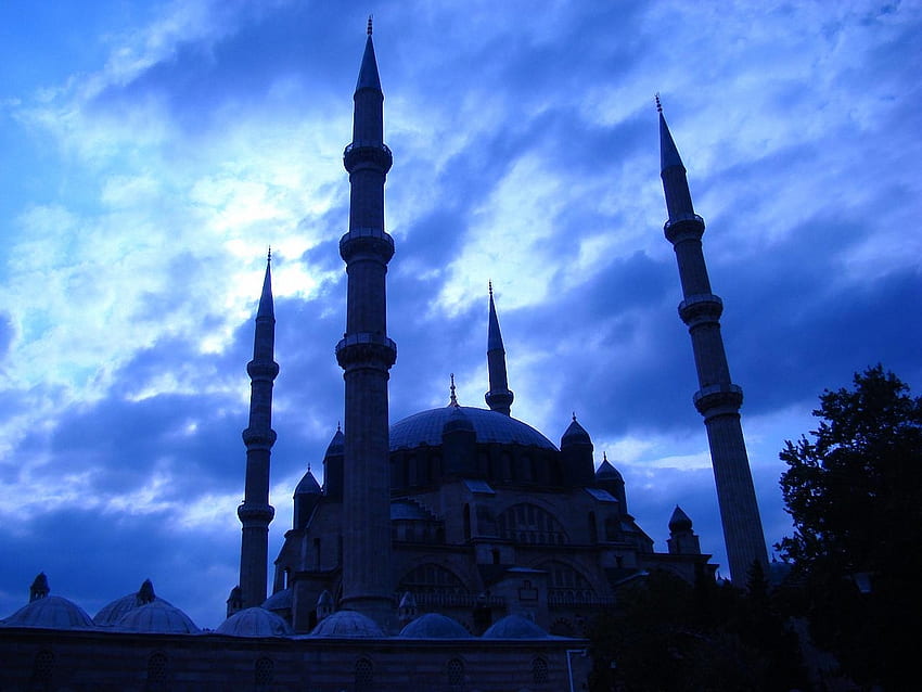 Mosquée bleue à l'heure bleue à Istanbul, Turquie, bleu, Turquie, Istanbul, mosquée, heure Fond d'écran HD